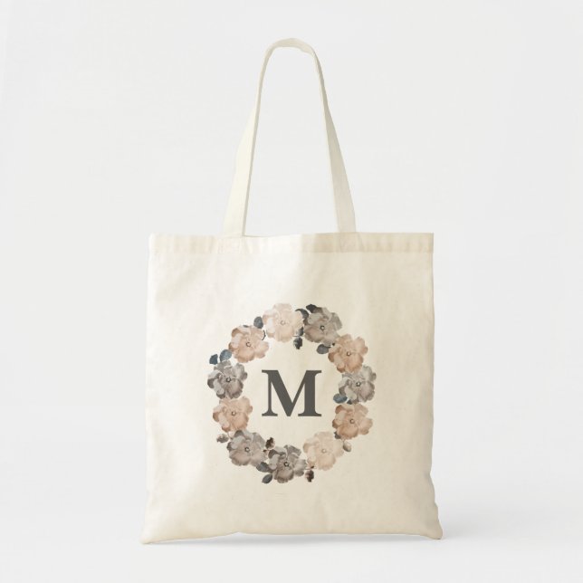 Vintage Ro Monogram Canvas Bag Tygkasse (Framsidan)