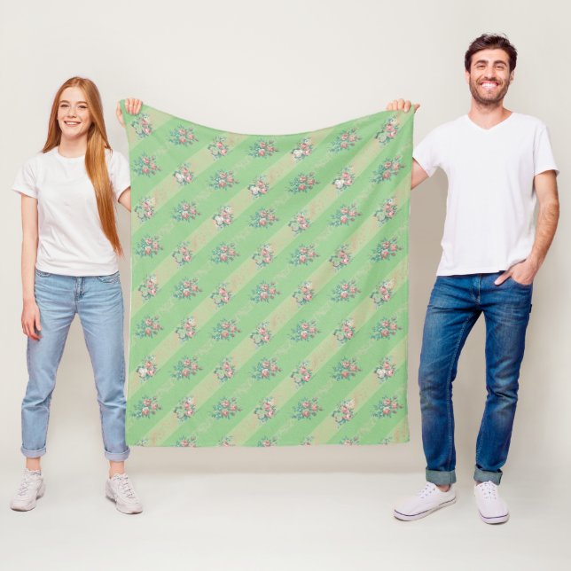 Vintage Ro Mönster - Fleece Blanket (På plats)