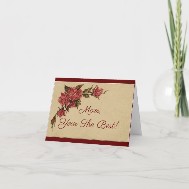 Vintage Ro Mors dag Kort (Framsida)