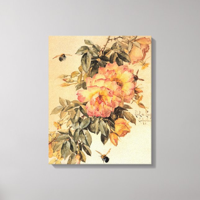 Vintage "Ro och Bumblebin" Canvastryck (Framsida)