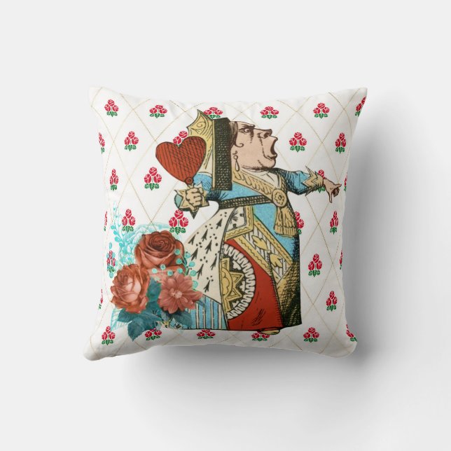 Vintage Ro och diamanter drottning från Alice Kudde (Baksida)