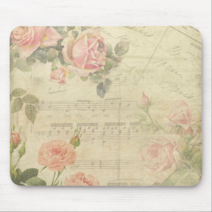 Vintage Ro och Music Mousepad Musmatta