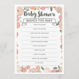 Vintage Ro Önskemål för Baby - babyskor Inbjudningar