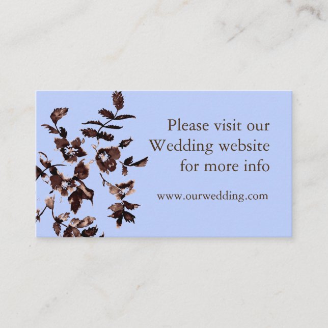 Vintage ro rustic bröllop-kort tilläggskort (Framsida)