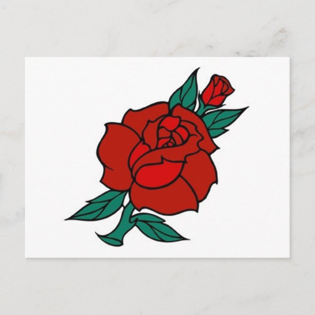 Vintage Ro Tattoo Vykort (Framsida)