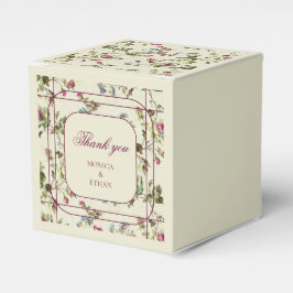 Vintage ro trädgårdsbröllopsbox presentaskar