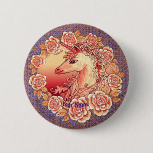 Vintage Ro Unicorn-stift Knapp