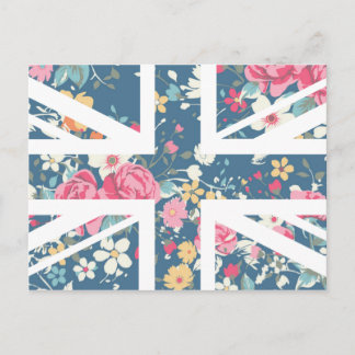 Vintage Ro Union Jack British (UK) Flagga Vykort