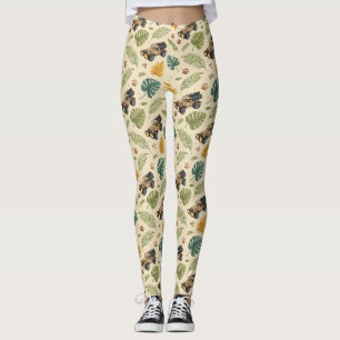 Vintage Road Trip-mönster (4) Leggings