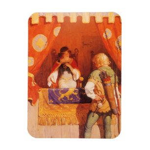 Vintage Robin Huva Meets Maid Marian av NC Wyeth Magnet