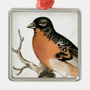 Vintage Robin Julgransprydnad Metall