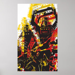 Vintage Robot Poster