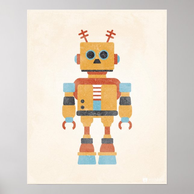 Vintage Robot Poster (Framsidan)