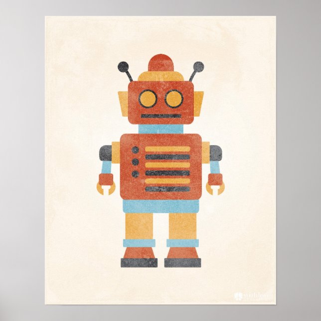 Vintage Robot Poster (Framsidan)