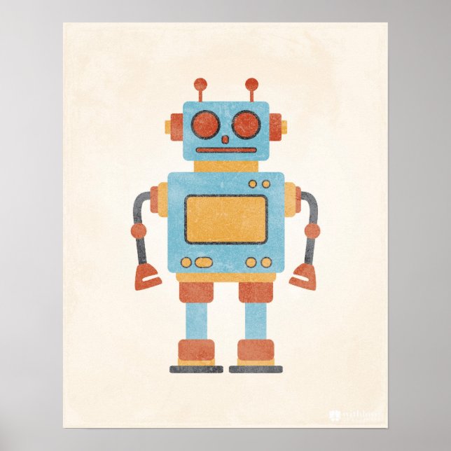 Vintage Robot Poster (Framsidan)