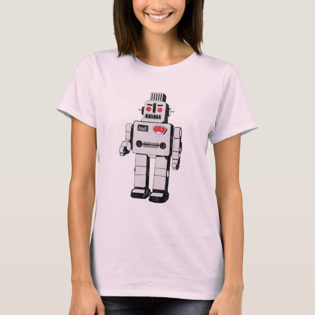 vintage robot t shirt (Framsida)