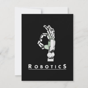 Vintage Robotics Hand Robotic Älskare Funny Gift Meddelande