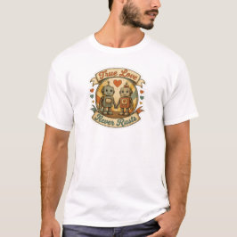 Vintage robotpar-sticker  t shirt