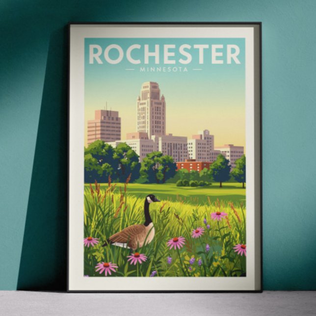 Vintage Rochester Minnesota Poster (Skapare uppladdad)