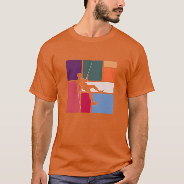 Vintage Rock Climbing Adventure familj T Shirt (Framsida)