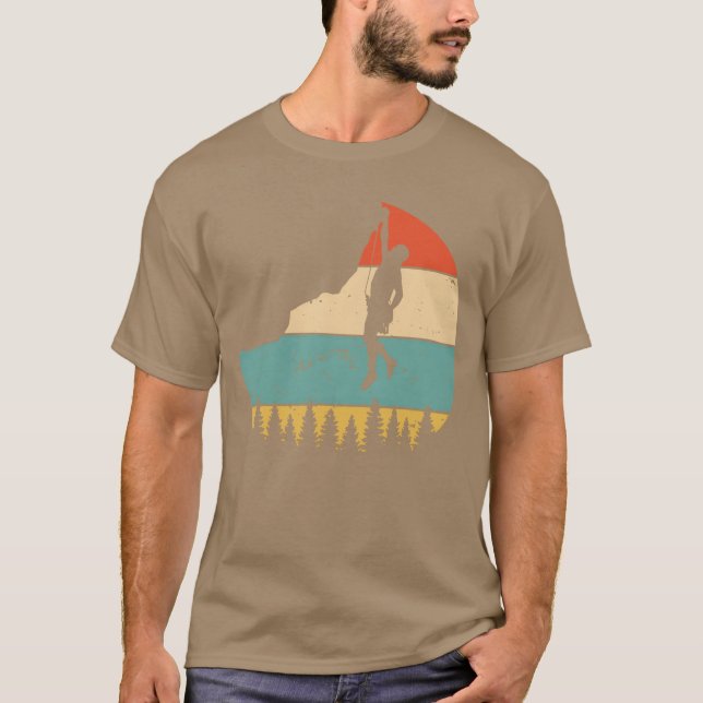 Vintage Rock Climbing vänner T Shirt (Framsida)