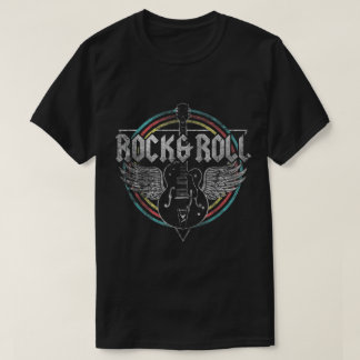 Vintage Rock & Roll Gitarrkonst T Shirt