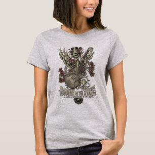 Vintage Rock Skelett Gitarrist T Shirt