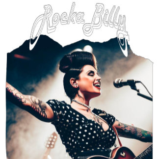 Vintage Rockabilly Sten Guitar T Shirt