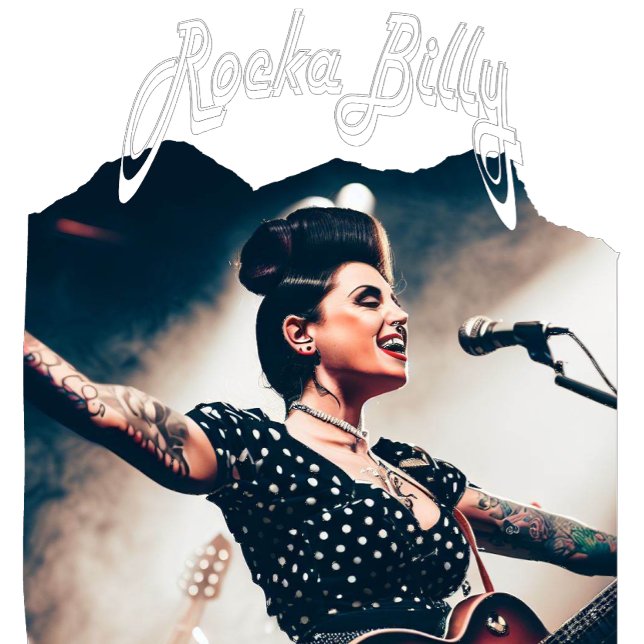 Vintage Rockabilly Sten Guitar T Shirt (Skapare uppladdad)