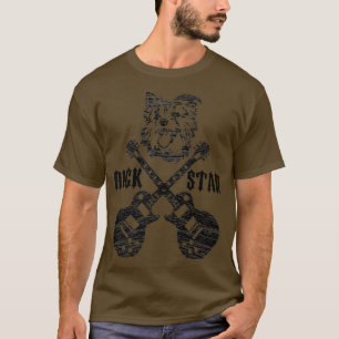 Vintage Rockstar Kids Guitar Hund Music Kärlek Gif T Shirt