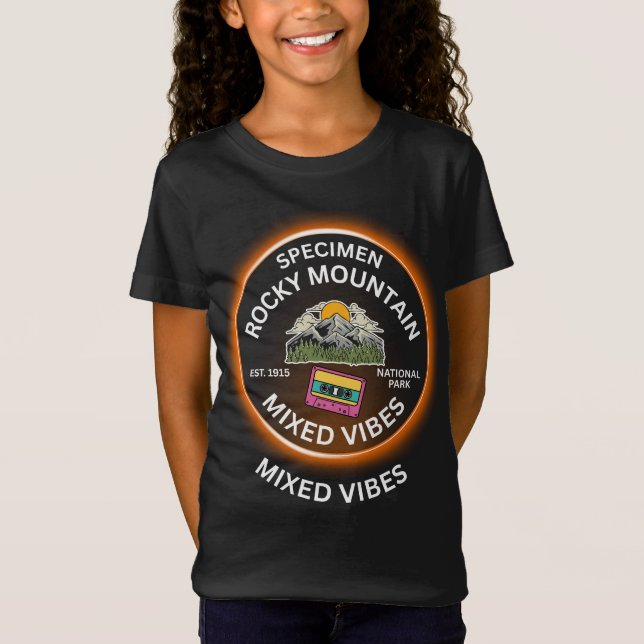 Vintage Rocky Mountain Blandade Vibrationer T Shirt (Framsida)