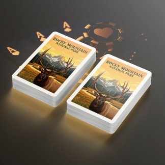 Vintage Rocky Mountain nationalpark Casinokort