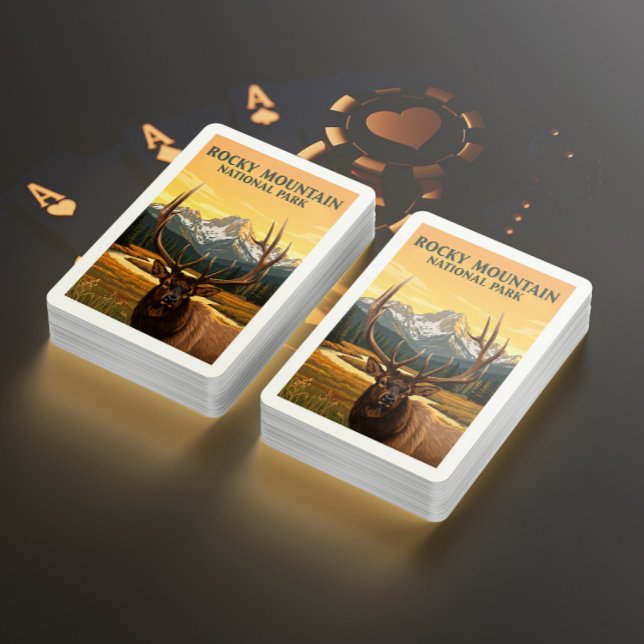 Vintage Rocky Mountain nationalpark Casinokort (Skapare uppladdad)