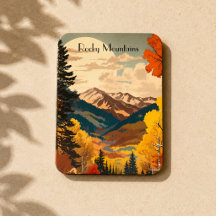 Vintage Rocky Mountains Höst Anpassad Text