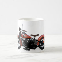 Vintage Röd motorcykel