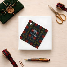 Vintage röd och grön tartan preppy högtid