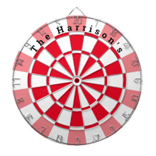 Vintage Röd och vit Darttavla