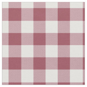 Vintage röd och vit rutig gingham tyg