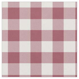 Vintage röd och vit rutig gingham tyg