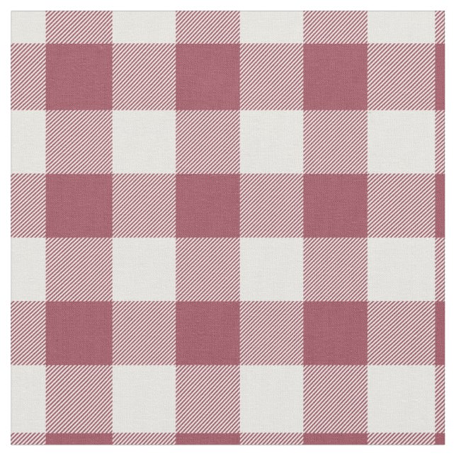 Vintage röd och vit rutig gingham tyg (Närbild)