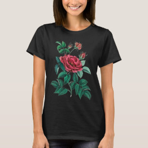 Vintage Röd ros T Shirt