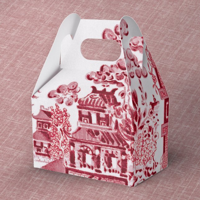 Vintage Röd Willow-favoritruta Presentaskar (Skapare uppladdad)