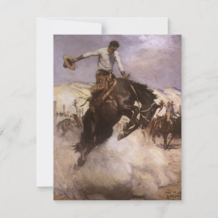 Vintage Rodeo Cowboy, Breezy Riding av WHD Koerner