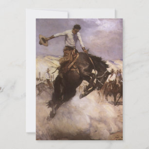 Vintage Rodeo Cowboy, Breezy Riding av WHD Koerner