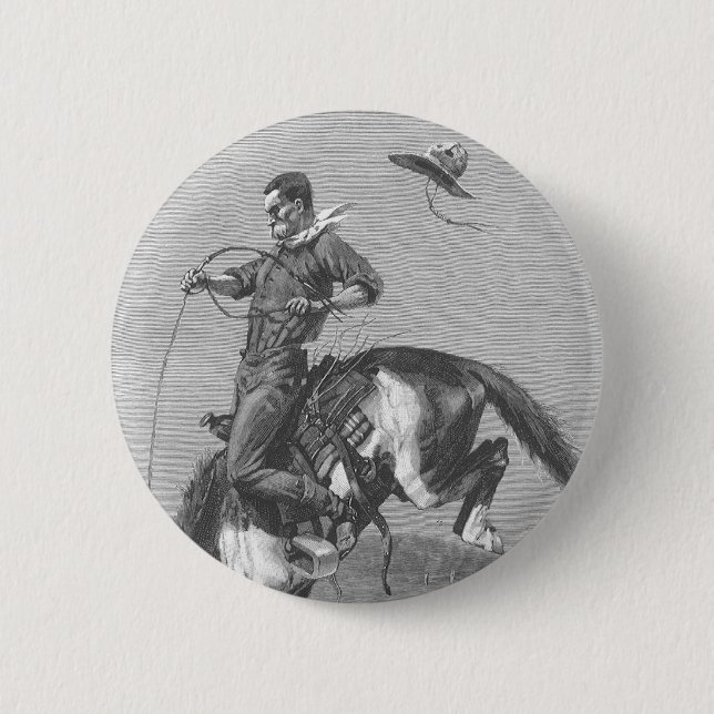 Vintage Rodeo Cowboys, Bucking Bronco av Remington Knapp (Framsida)
