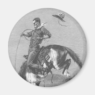 Vintage Rodeo Cowboys, Bucking Bronco av Remington Magnet