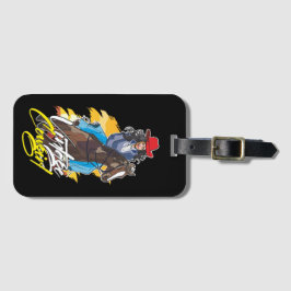 Vintage Rodeo Girl Classic Bagagebricka