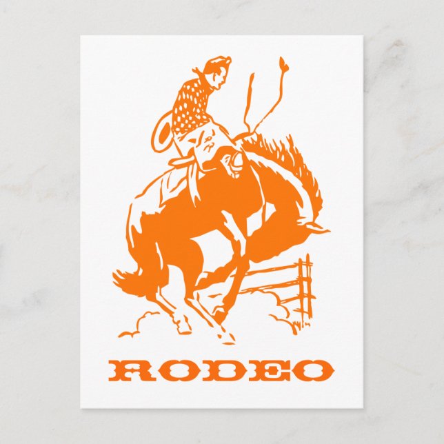 vintage Rodeo Vykort (Framsida)
