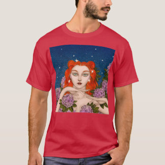 Vintage Rödhårig Starry Night T Shirt