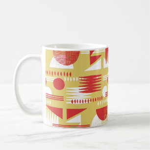 vintage rökfri abstrakt geometrisk modern stil kaffemugg